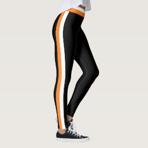 Side Stripes Sports Leggings - Custom Colours