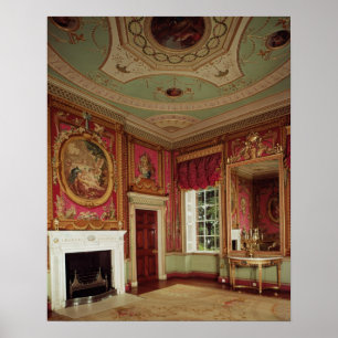 Side-table, pier glass and fireplace by Adam Poster