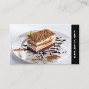 Side text custom photo business card