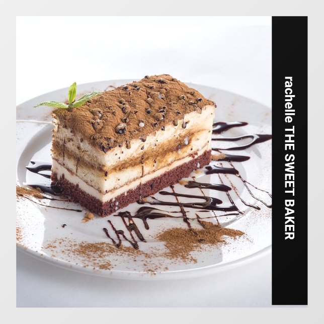 Side text custom photo window cling (Sheet)