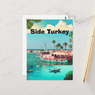 Side Travel Postcard Art, Side Turkey Postcard Art