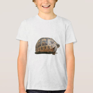 Side-View Of A Tortoise Hatchling Tri-Blend Shirt