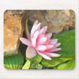 Side View of a Water lily Mouse Mat