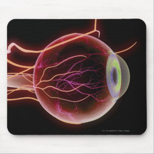 Side view of the blood vessels of the eye mouse mat