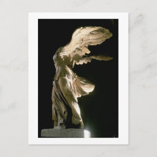 Side view of the Victory of Samothrace (Parian mar Postcard