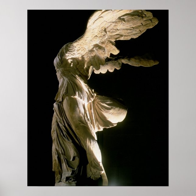 Side view of the Victory of Samothrace (Parian mar Poster (Front)