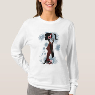 Side view of woman listening music T-Shirt