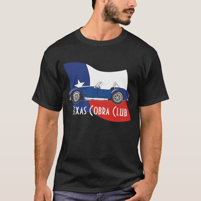 Side View, Texas Cobra Club with flag T-Shirt (Front)