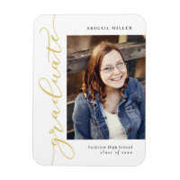 Side Writing EDITABLE COLOR Graduation Magnet