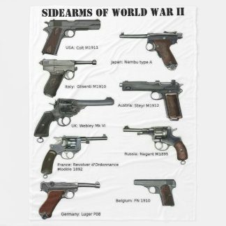 SIDEARMS of WORLD WAR II Fleece Blanket