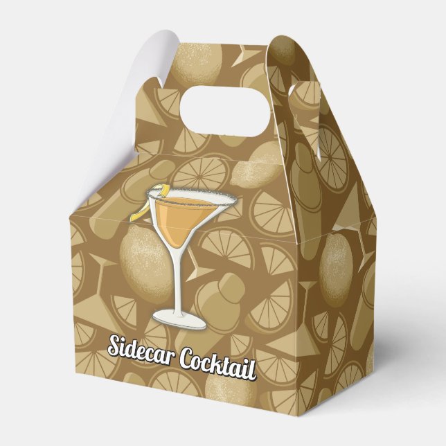 Sidecar cocktail favour box (Front Side)