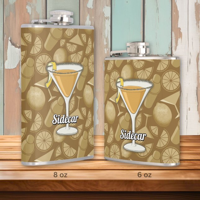 Sidecar Cocktail Hip Flask (Creator Uploaded)