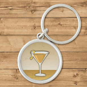 Sidecar cocktail key ring