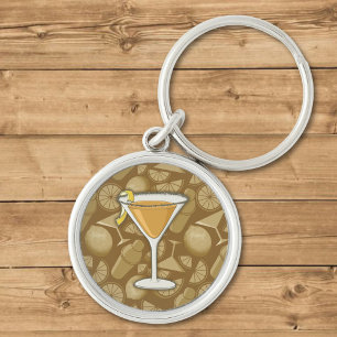 Sidecar cocktail key ring