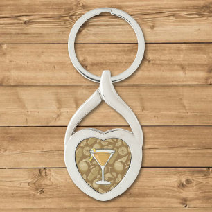 Sidecar cocktail key ring