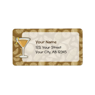 Sidecar cocktail label