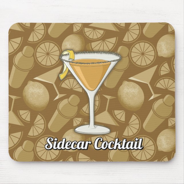 Sidecar cocktail mouse mat (Front)