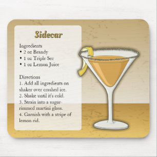 Sidecar cocktail mouse mat