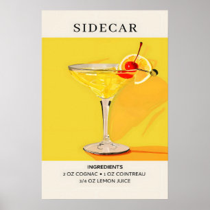 Sidecar cocktail  poster