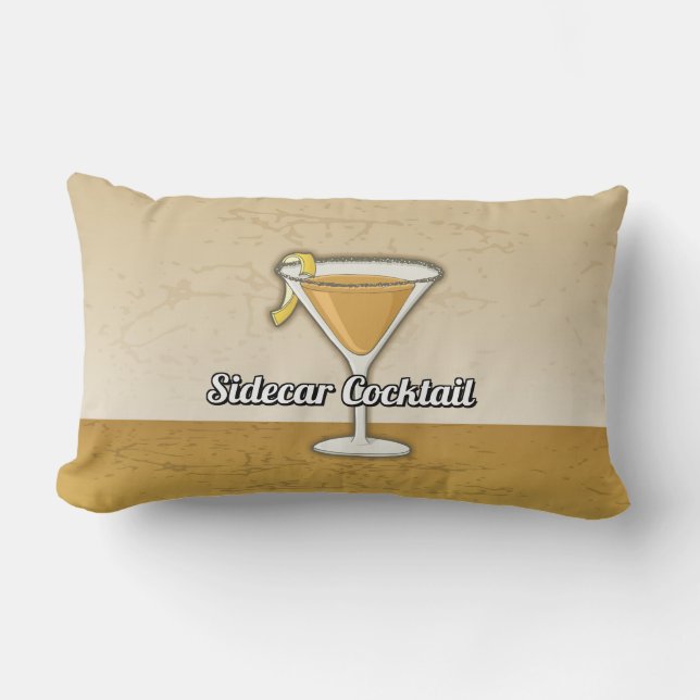 Sidecar Cocktail Recipe Lumbar Cushion (Front)