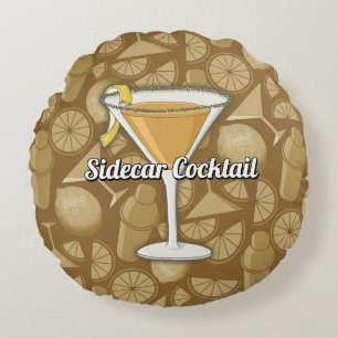Sidecar Cocktail Round Cushion