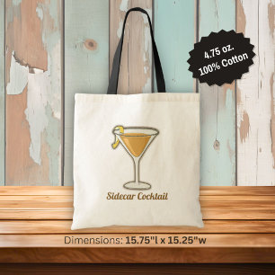 Sidecar cocktail tote bag
