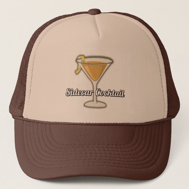 Sidecar cocktail trucker hat (Front)