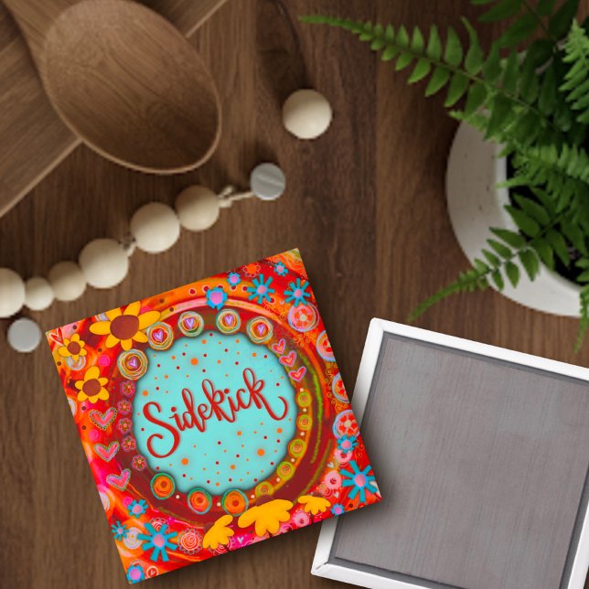Sidekick Cute Trendy Funny  Inspirivity Friend  Magnet (Creator Uploaded)