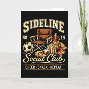 Sideline Social Club Cheer Snack Repeat Soccer Mom Card