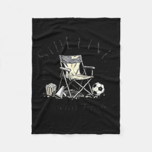 Sideline Social Club Cheer Snack Repeat Soccer Mom Fleece Blanket