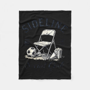 Sideline Social Club Cheer Snack Repeat Soccer Mom Fleece Blanket