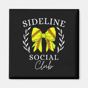 Sideline Social Club Coquette Softll Mom Sister Br Magnet