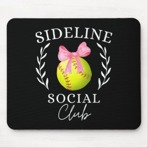 Sideline Social Club Coquette Softll Mom Sister Gr Mouse Mat