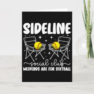 Sideline Social Club Softll Mom Of A Softll Player Card