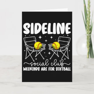 Sideline Social Club Softll Mom Of A Softll Player Card