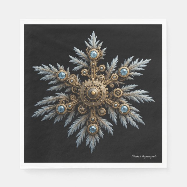 Sidera Flocon - Steampunk artifact - Napkin (Front)