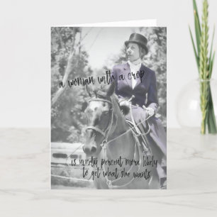 SIDESADDLE Greeting Card