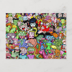 Sideshow Freaks Postcard