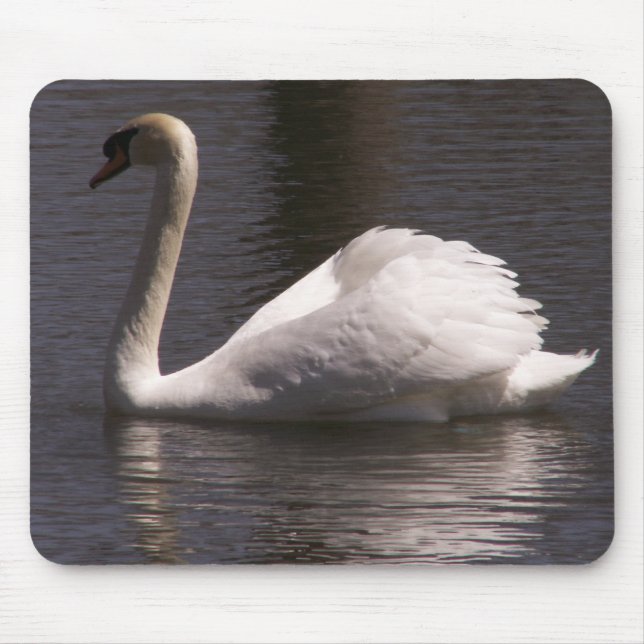 Sideview Male Swan Mouse Mat (Front)