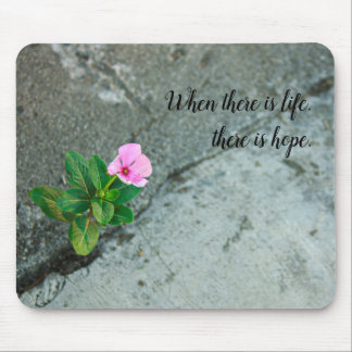 Sidewalk Crack Flower Mouse Mat