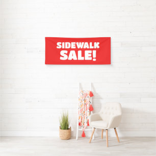 Sidewalk Sale! Red Banner