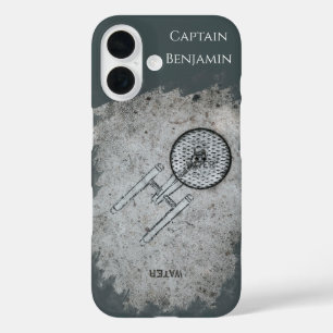 Sidewalk Spaceship Surprise Design iPhone 16 Case