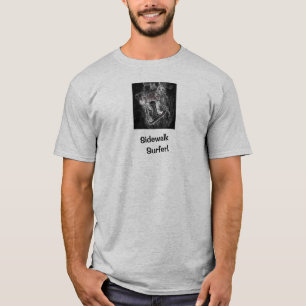 Sidewalk Surfer Pro Image Grey Skater T-Shirt