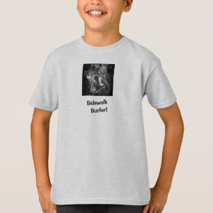 Sidewalk Surfer Pro Image Grey Skater T-Shirt