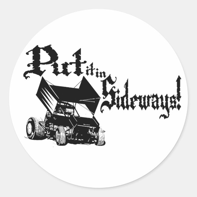 Sideways1 Classic Round Sticker (Front)