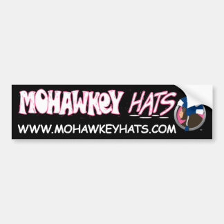 Sideways Mohawkey Monkey bumper sticker