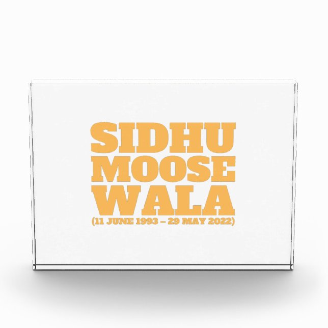 Sidhu Moose Wala 1993-2022  Photo Block (Front)