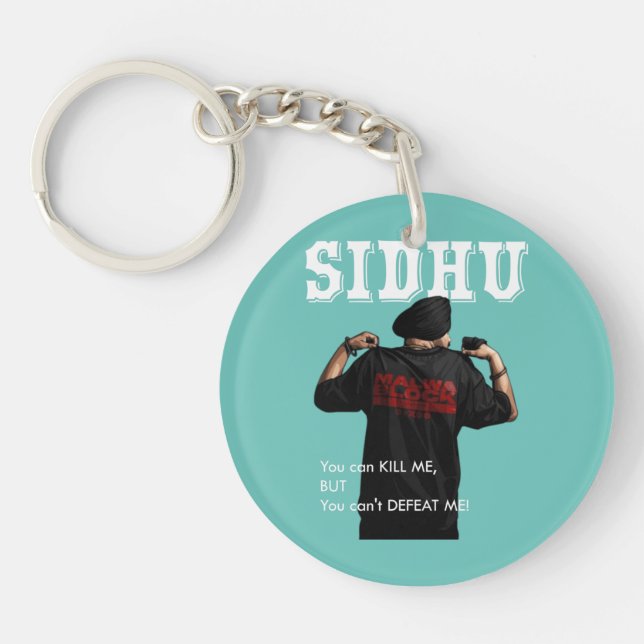 Sidhu Moosewala Desi Merch Punjabi  Pullover  Key Ring (Front)
