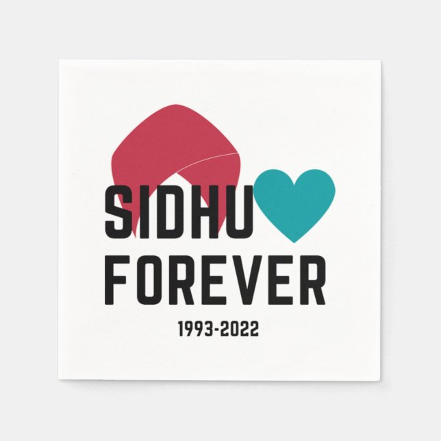 Sidhu moosewala love forever napkin (Front)