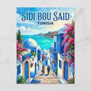 Sidi Bou Said Tunisia Postcard